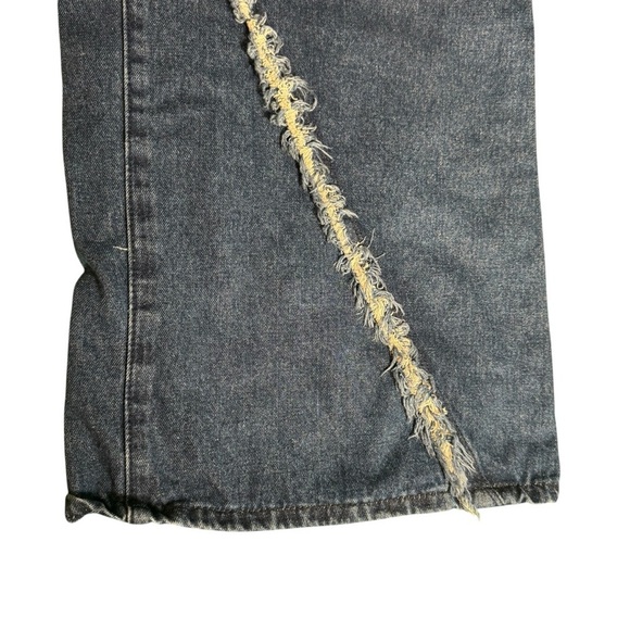 Manfinity XXL Men’s Distressed Wide Leg Jeans Heavy Shredding Streetwear Y2K - Picture 3 of 11